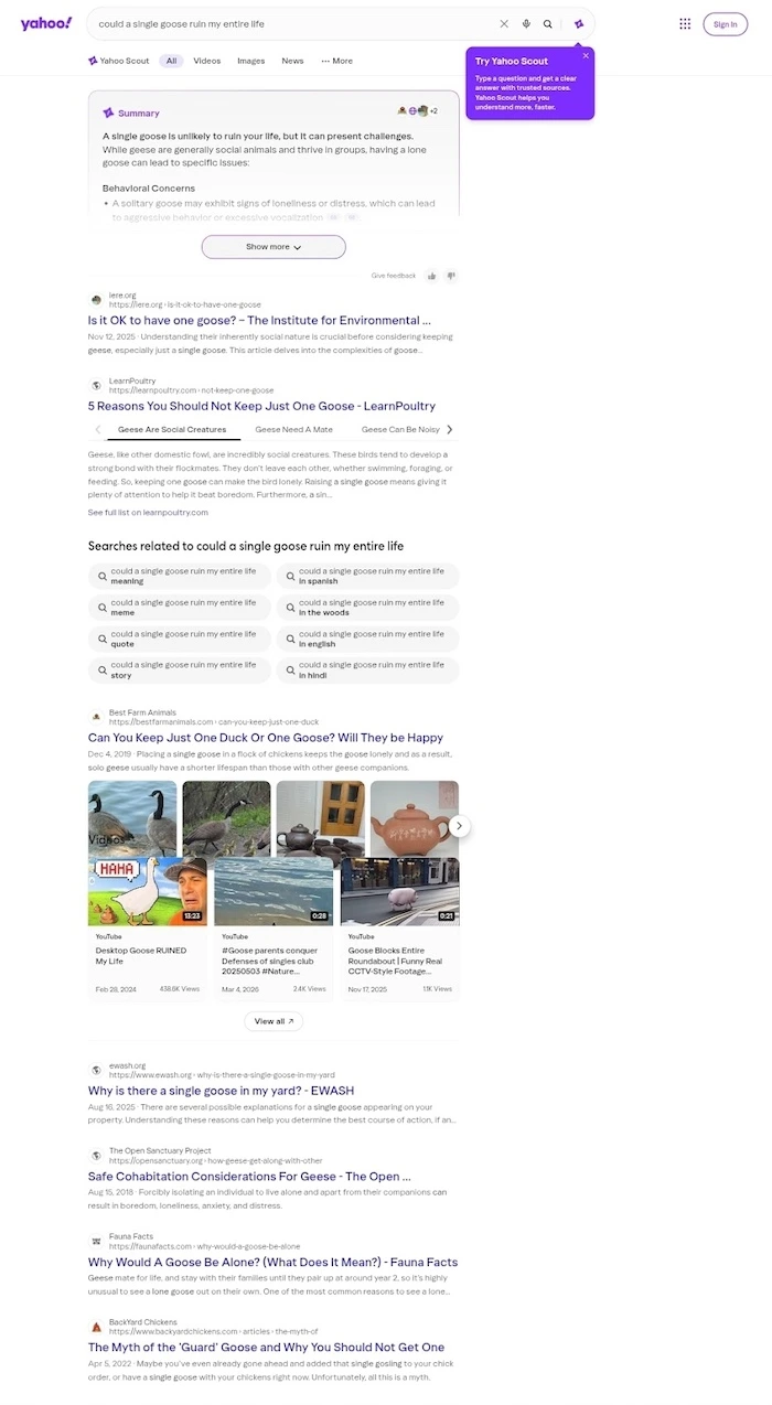 Desktop Yahoo on a Mobile Phone